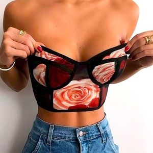 Flower Crop Top